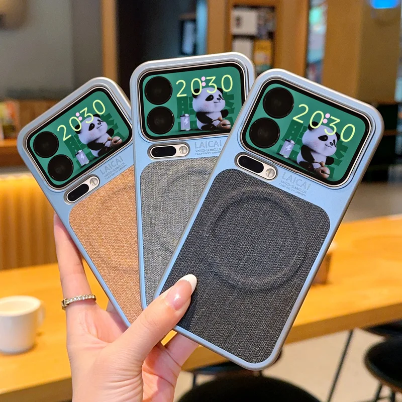 Para Xiaomi Mi 17 Pro Max funda de lujo de cuero PU funda protectora trasera magnética MagSafe para Xiaomi 17 Pro carcasa de teléfono - imagen 2