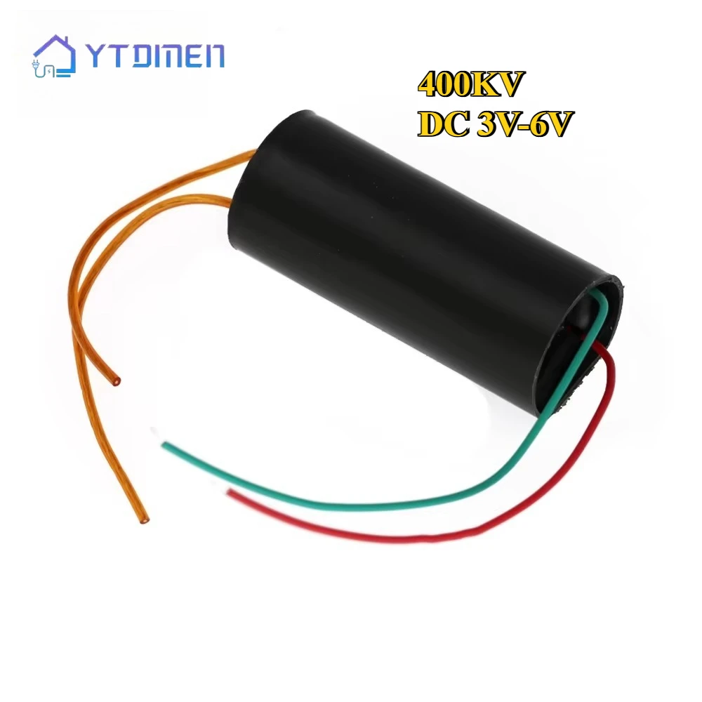 1/2 Uds 400KV módulo generador de alto voltaje DC 3V-6V DC-DC Bis Boost módulo de potencia de aumento 400000 V Módulo de alto voltaje