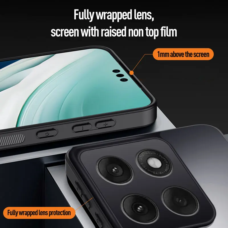 Funda mate para Huawei Honor Power, funda anticaída de protección de lente dura AG con sensación de piel de lujo para Huawei Honor Power - imagen 5