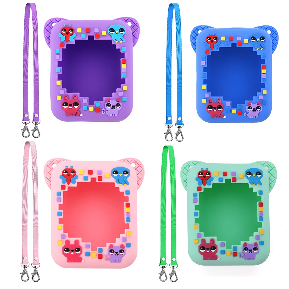 Estuche de transporte de silicona, funda protectora impermeable a prueba de golpes con cordón, funda de silicona para Bitzee, juguete interactivo, mascota Digital - imagen 2