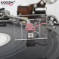 Tocadiscos Vinilo con Regla Azimuth y Cápsula Equilibrada
