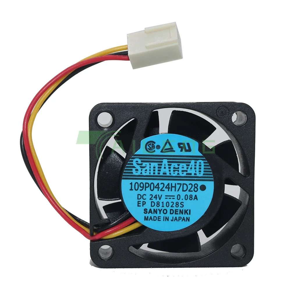 Para Sanyo 109P0424H7D28 P/N: A90L-0001-0441/39 4015 Ventiladores de refrigeración DC24V 0.08A ventilador de servidor