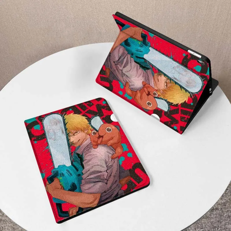 Pochita motosierra hombre para Huawei Honor Tab Magic Pad GT 6 X9 X8A X8 V8 V7 9 8 2 3 13,3 10 12,1 Pro pulgadas funda para tableta - imagen 2