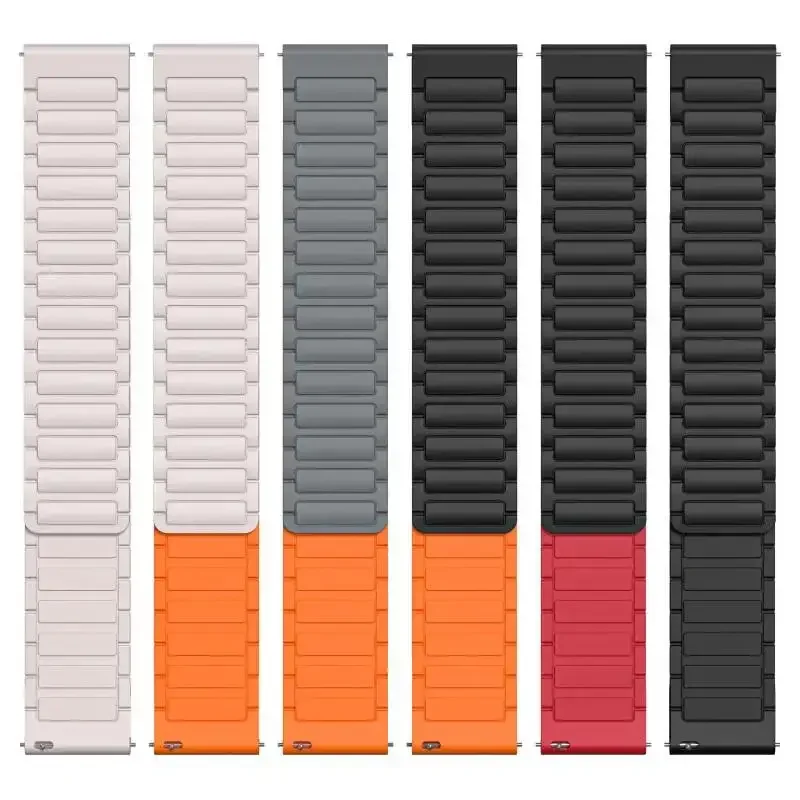 Correa deportiva de silicona de 22mm para Xiaomi Watch S4 S3 S2 S1 banda magnética deportiva activa para Xiaomi Watch 2 Pro Mi Watch Color-Color 2 - imagen 2