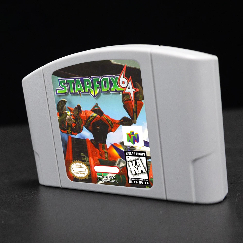 Cartucho de juego Star Fox 64 para consolas NTSC USA de 64 bits, tarjeta de juego N64