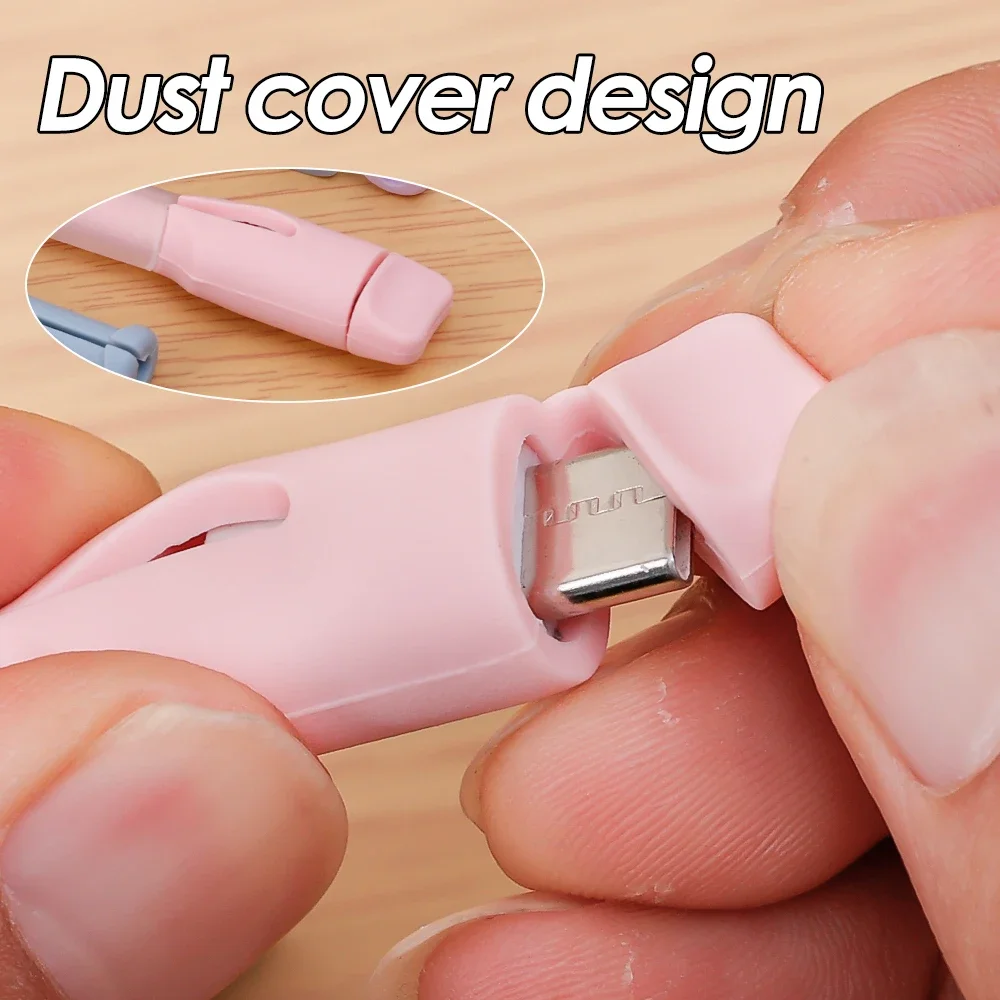 Funda protectora de silicona para Cable Micro USB tipo C, Protector de cabeza para cargador, Protector de Cable de datos, Protector de Cable - imagen 5