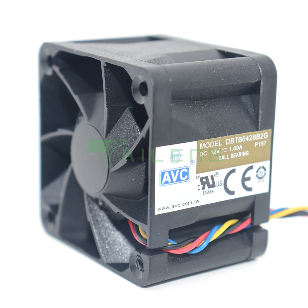 DBTB0428B2G Ventilador de bola doble para servidor DC 12V de alta velocidad de 40 mm x 28 mm |   18000RPM PWM 19,4CFM para inversor/impresora 3D/coche de carreras RC - imagen 2
