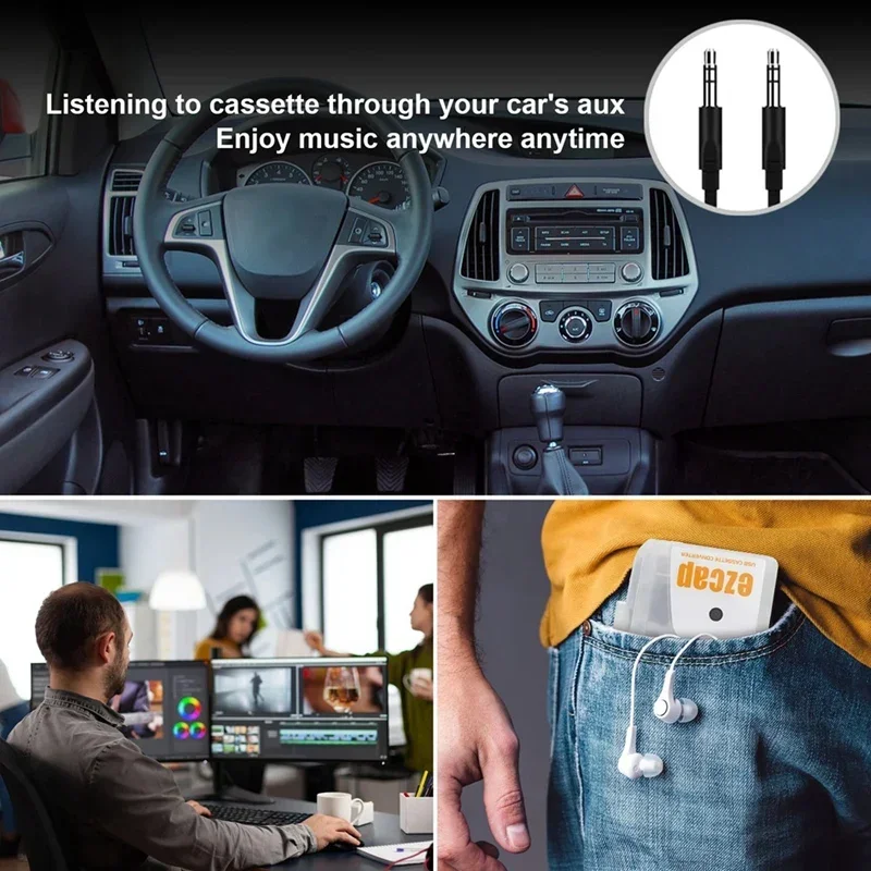 Ezcap 249 reproductor de casetes USB Walkman cinta estéreo a convertidor MP3 grabadora de música de Audio a MP3 convertidor de archivos digitales Ezcap249 - imagen 3