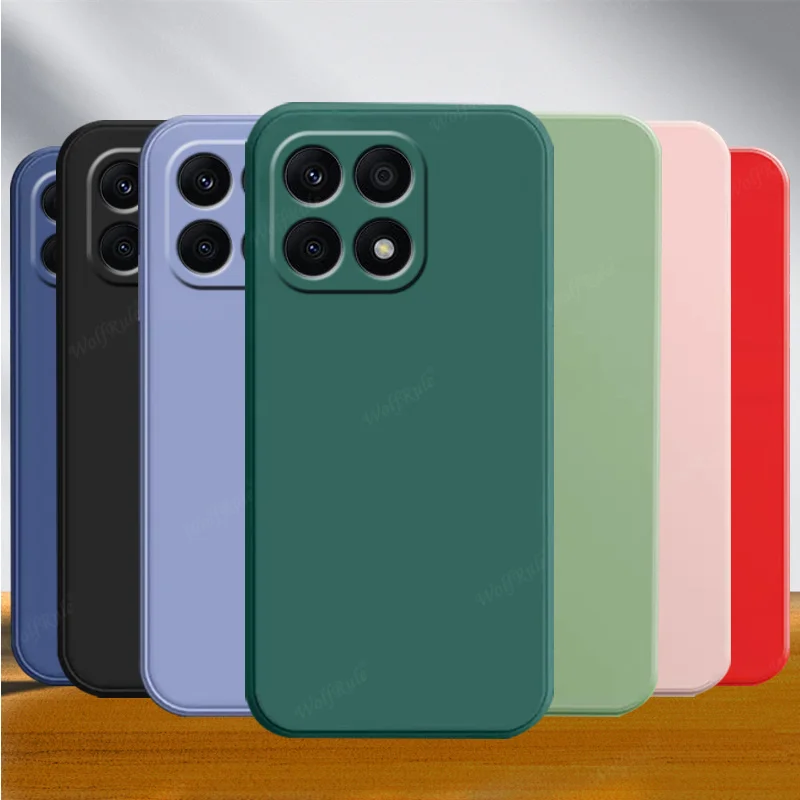 Para Honor X8A Funda Huawei Honor X8A Capas a prueba de golpes parachoques TPU Original Líquido silicona suave Funda Honor X8 X7A X9A X8A