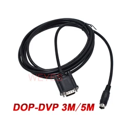 Delta DVP RS-232 Cable DOP-CA232DP MD8 a DB9 para PLC de datos