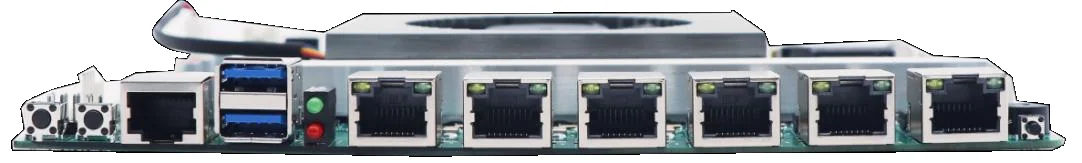 Placa base para enrutador firewall 1U Intel i3 8130U Mini PC sin ventilador 6 LAN - imagen 2