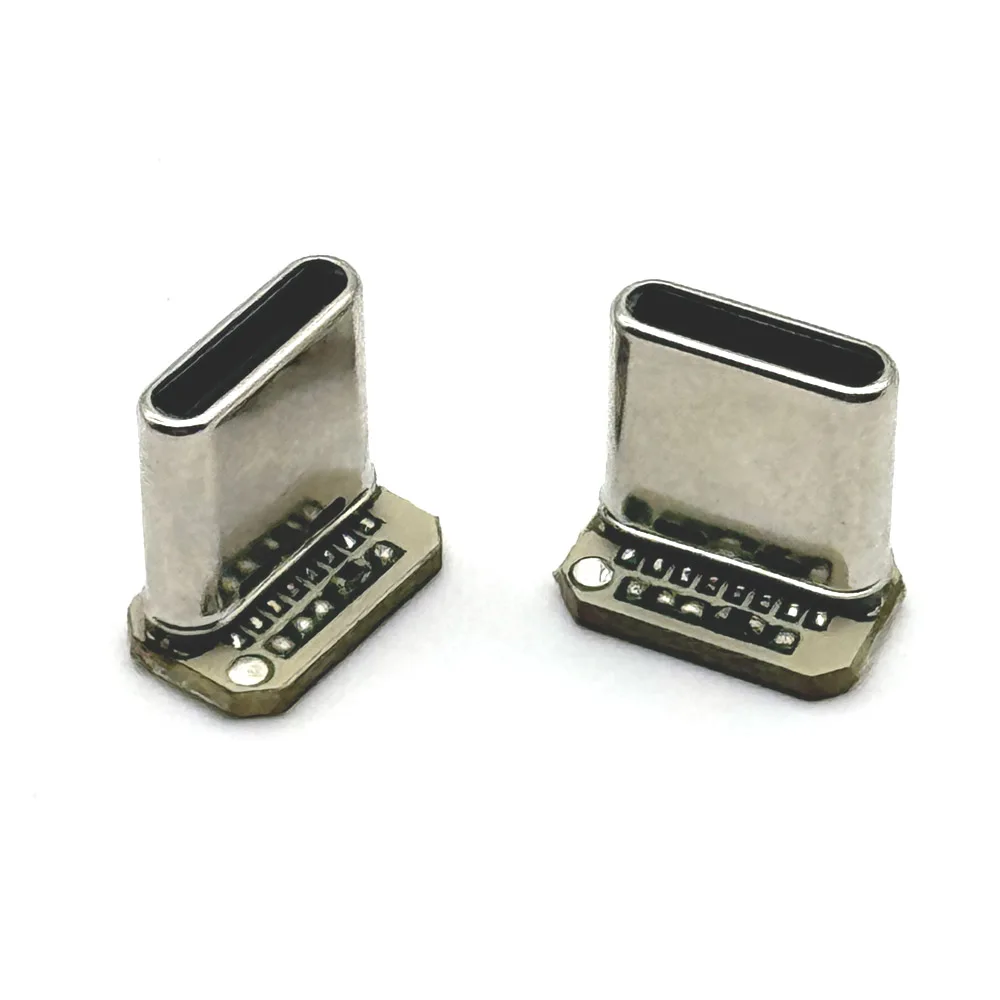 Placa de parche Vertical USB 3,1 tipo C, 1/10 piezas, 16 Pines, 4 cables de soldadura, banda de datos, PCB, cabezal macho, 16P, conector USB C - imagen 4