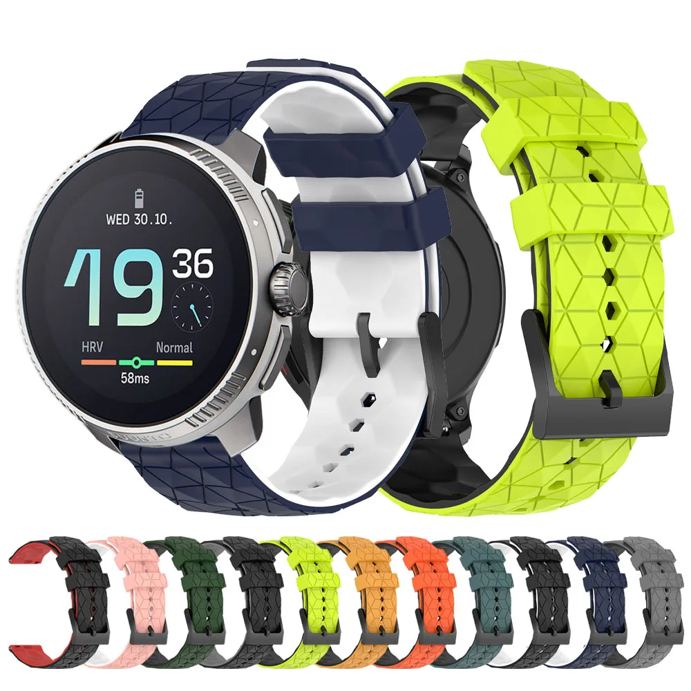 Correa de silicona de 20/22mm para SUUNTO 3/3 Correa de reloj deportivo para 5 9 PEAK Pro/VERTICAL/OCEAN/PACE pulsera reemplazar Correa de reloj