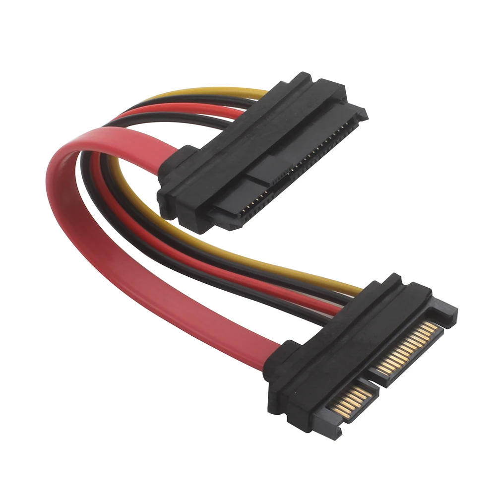 Cable de extensión de disco duro de 22 Pines, SAS a SATA,SFF-8482, SAS, 29 pines a SATA, puerto de alimentación SATA de 15 pines