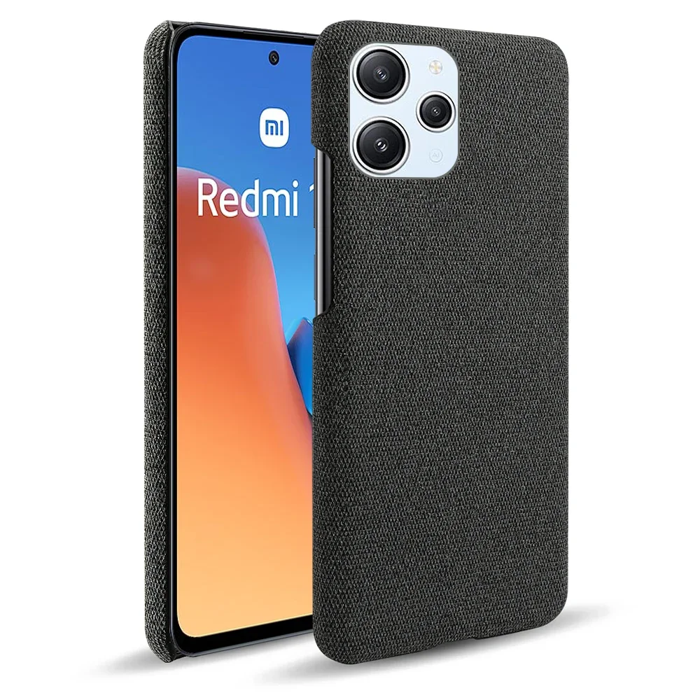 Funda de tela antideslizante para Xiaomi Redmi 12, 4G, Note 12R, Poco M6 Pro 5G, de lujo para Redmi12 funda de tela, Poco M6 Pro 5G - imagen 3