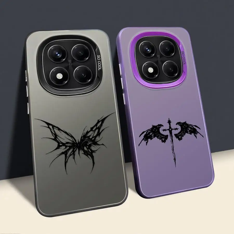 Funda trasera de teléfono con patrón de cruz para Xiaomi Redmi Note 14 Pro Plus 10s 11s 10Lite 12s 9s 13 12 11