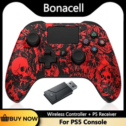 Mando Inalámbrico PS5 y PC con Turbo y Doble Vibración