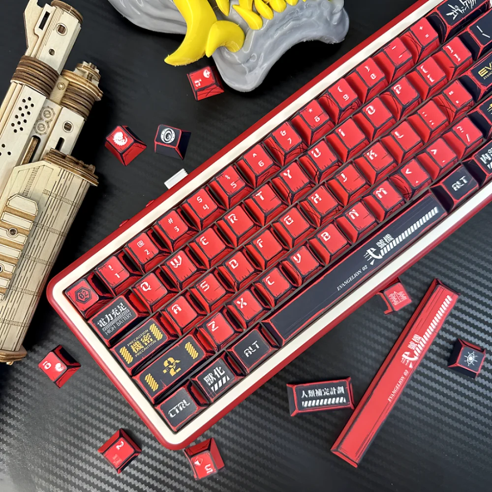 Juego de teclas estilo Anime, 137 teclas PBT Cherry No.2 para teclado mecánico MX Switch 68/84/87/104, tapa de repuesto - imagen 5
