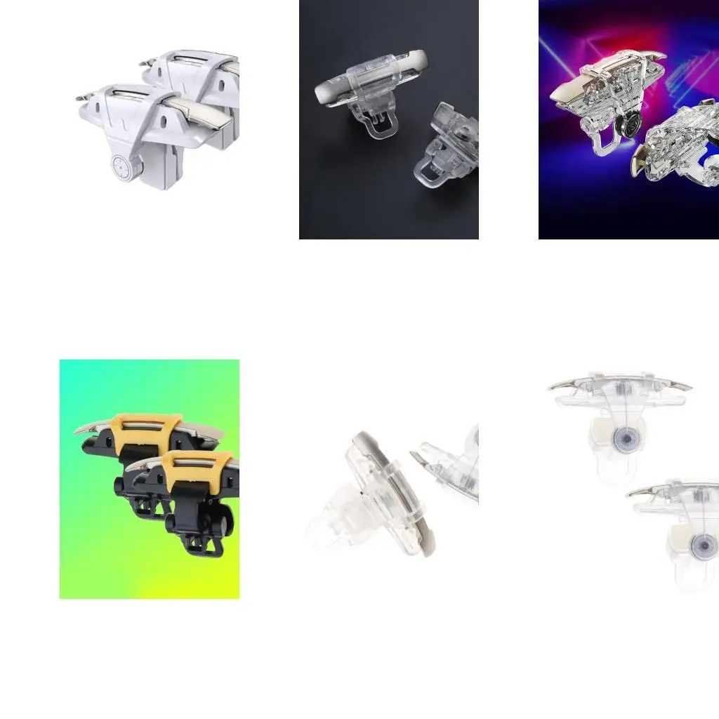 Y1UB Mobile Game Controller Aim desencadenadores GamePad Metal L1R1 teclados