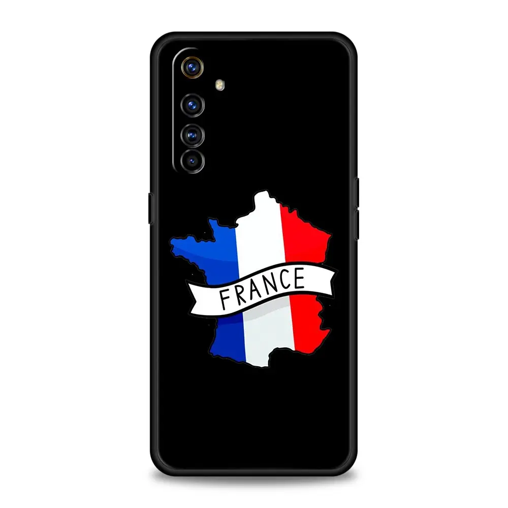Funda de teléfono con bandera de Francia para Realme, 12, 11, 10, 9, 8, 5G, 7, 6, GT5, GT3, GT2 Pro Plus, C21, C11, C25, C35, GT Neo 2, 3, 3T, 5 - imagen 3