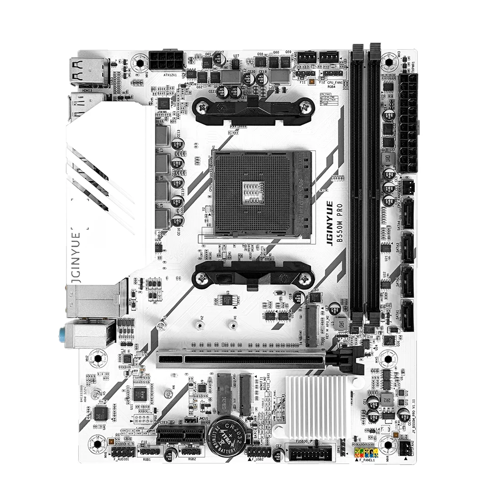 Juego de placa base JGINYUE B550M PRO con AMD R5 5600/5600X R7 5700X 2*16GB = 32GB 3200Mhz DDR4 RAM compatible con PCI-E 3,0 M.2 USB 3,2 - imagen 2