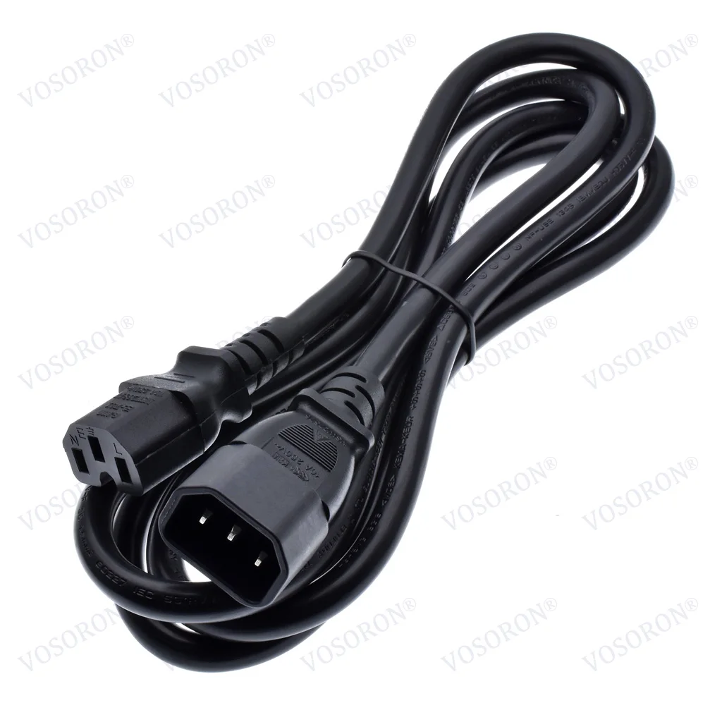 250V 10A IEC 60320 C14 320 C14 Macho a C15 Hembra 3X1.5m2 Cable de extensión de alimentación para enchufe de hervidor 1,8 M - imagen 3