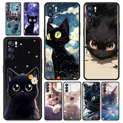 Funda Gato para Oppo – Diseño Animado Antichoque