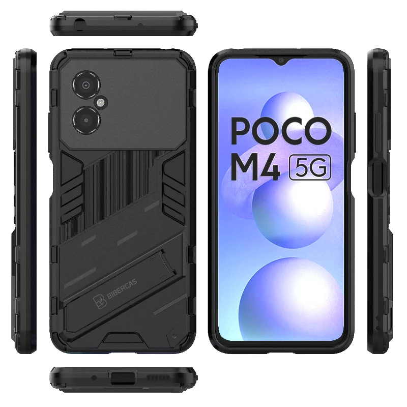 Funda para Xiaomi Poco M4 5G, cubierta protectora a prueba de golpes, parachoques trasero, 5G - imagen 5