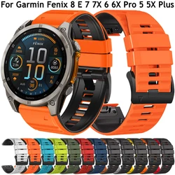 Correa de silicona para Garmin Fenix 8, 7, 6 y Epix Pro