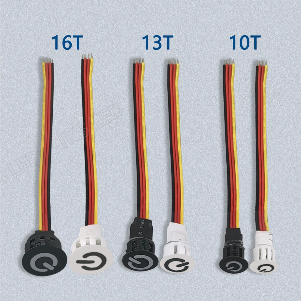 Interruptor táctil de 13mm, 12V24V, luz Led para gabinete, atenuador táctil, interruptor de Control de luz, mini interruptor con sensor táctil inalámbrico personalizado de 10mm y 16mm - imagen 5