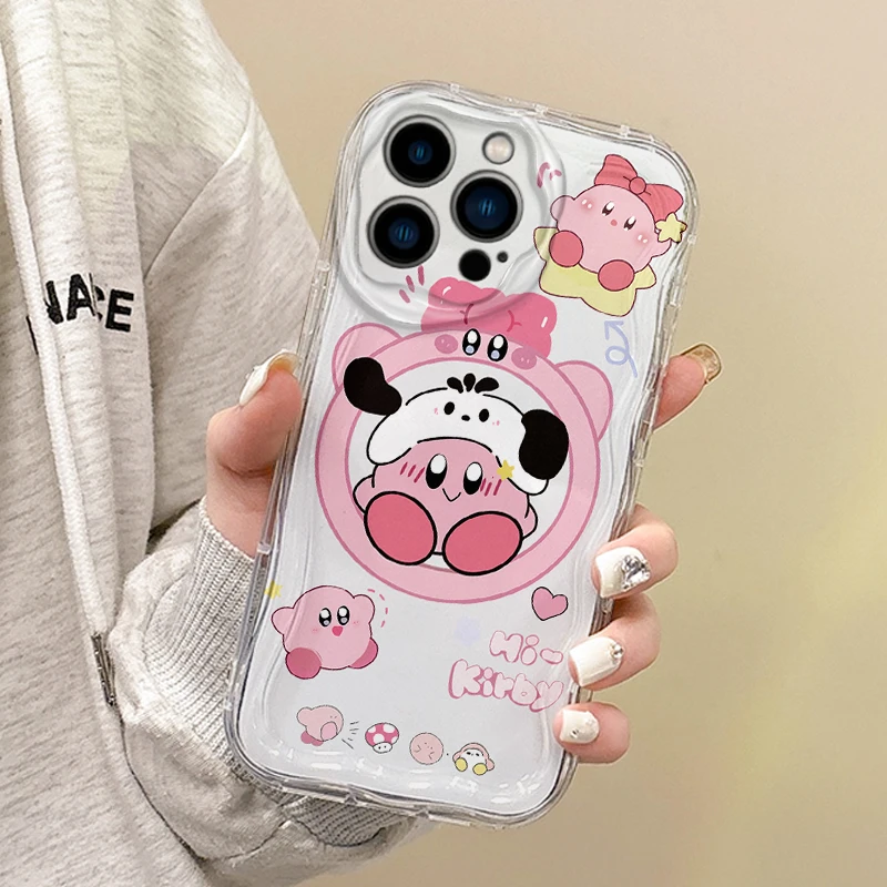 Funda de teléfono con dibujos animados k-kirbys, carcasa a prueba de golpes para iPhone 16, 15, 14, ProMax, 13, 12, 11, 8, 7 Plus, X, XR, XS Max - imagen 2