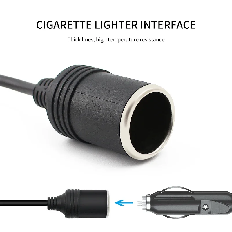 Encendedor de cigarrillos para coche, convertidor de corriente CC de 220V a 12V, 5A, adaptador de transformador, enchufe para dispositivos electrónicos de coche, enchufe europeo - imagen 2