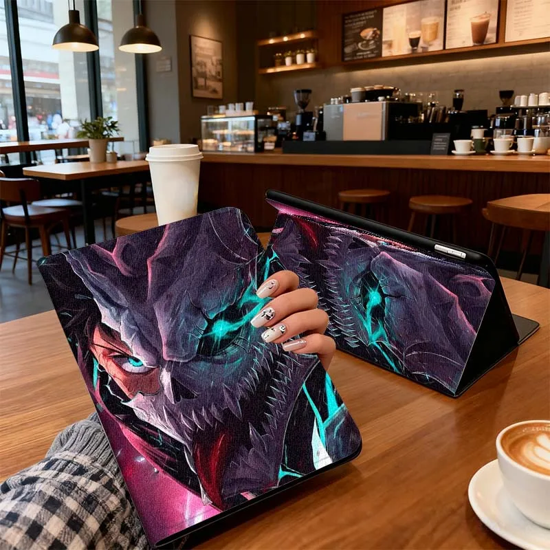 K-Kaiju No 8 Anime Art para Honor Tab Pad MagicPad Tablet 6 7 8 9 10 13 V7 V8 X8a X9a X9 X8 GT GT2 Pro funda para tableta