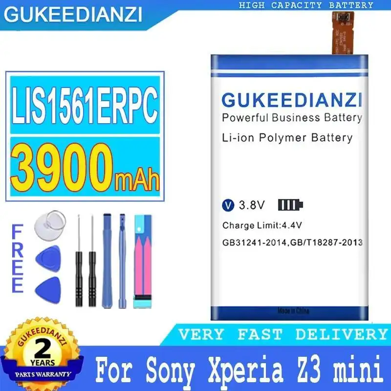 Batería LIS1561ERPC 3900Mah para Sony Xperia Z3 Mini Compact Z3c M55W Z3mini D5803 D5833 SO-02G C4 E5333 E5363 E5306 E5303