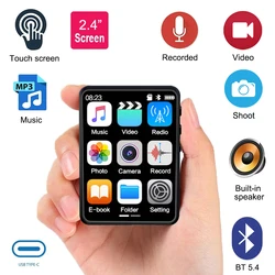 Reproductor MP3 HiFi Bluetooth 5.4 con Pantalla Táctil y Cámara