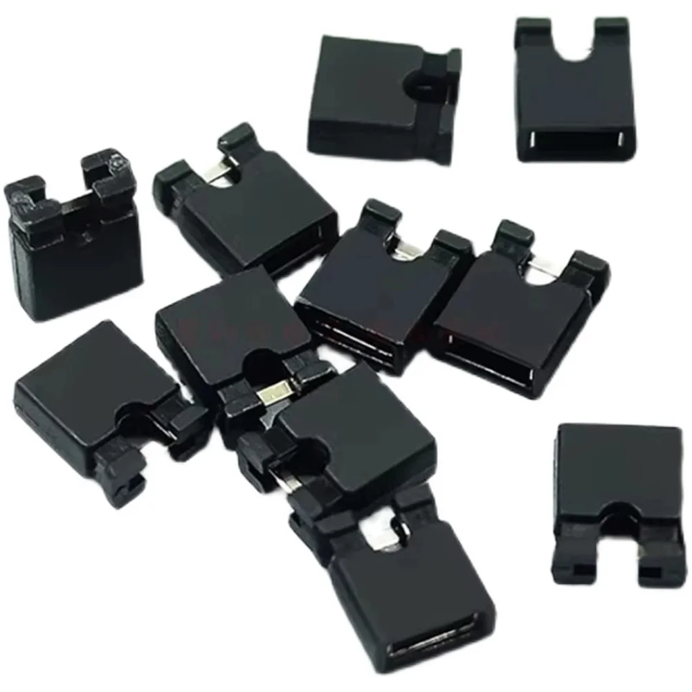 Kit de tapas de puente mixtas, placa de circuito estándar con mango largo de 2,54mm, bloques de pines de tapa de cortocircuito para Arduino Raspberry Pi PCB, 200 Uds. - imagen 5