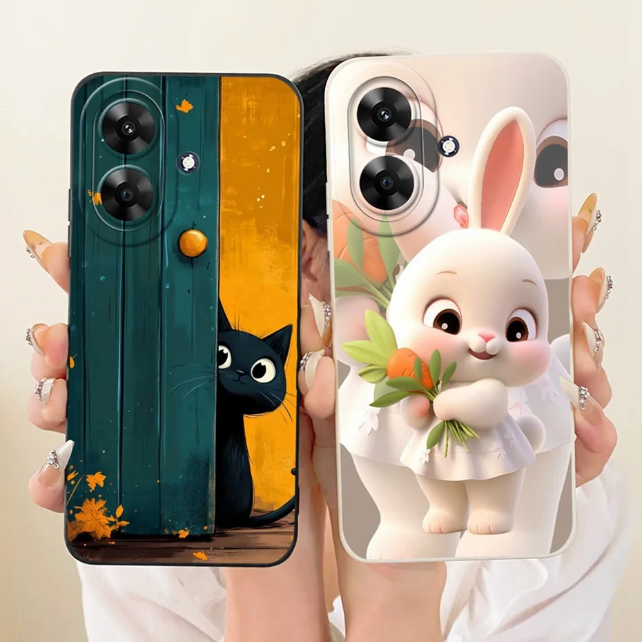 Nueva funda de teléfono de moda para Realme Note 60 60x fundas de silicona suave para Realme Note60 Note60X fundas a prueba de golpes parachoques - imagen 2