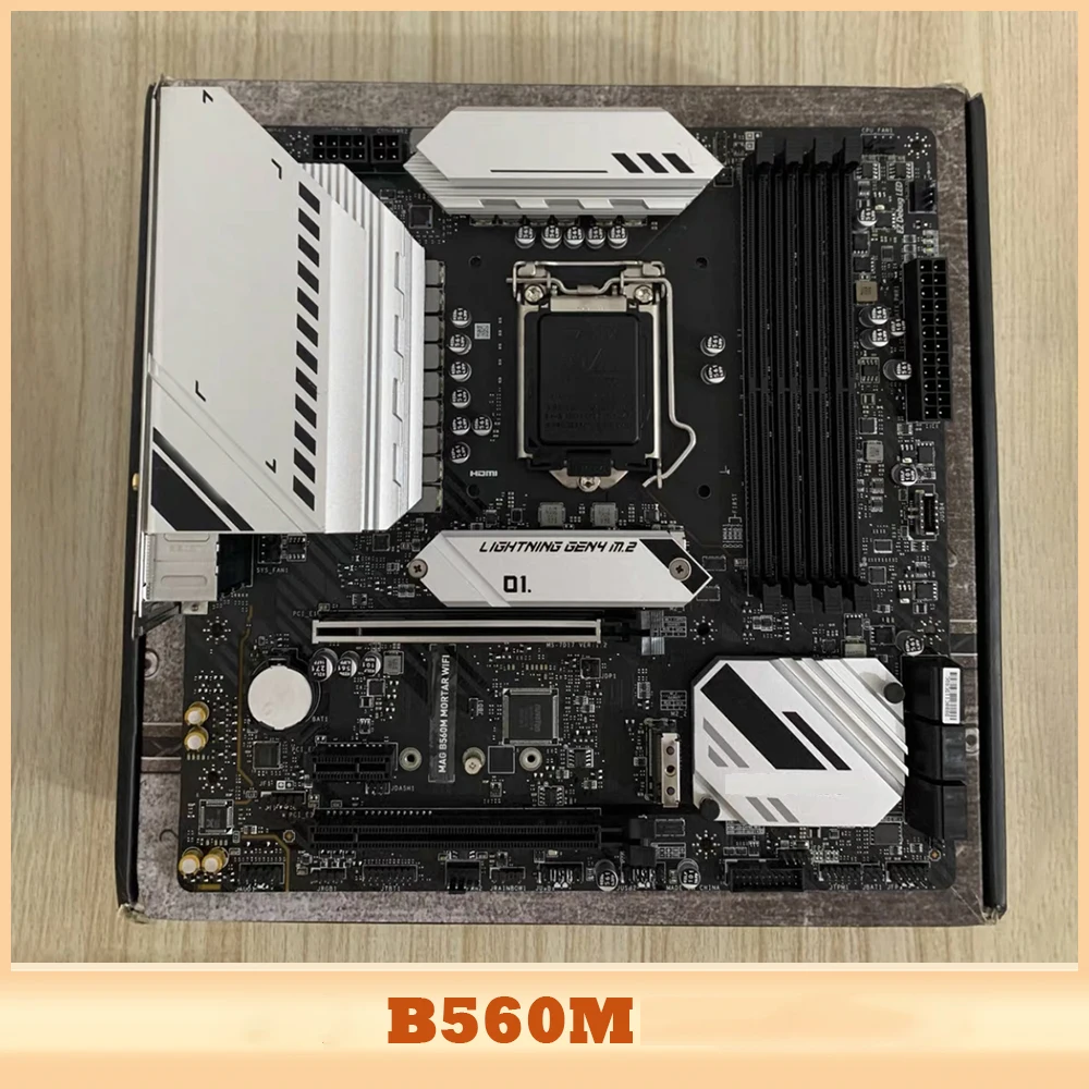Placa base Micro ATX de 128GB 2 * M.2 PCI-E 4,0 LGA 1200 DDR4 para placa base MAG B560M MORTAR WIFI - imagen 2