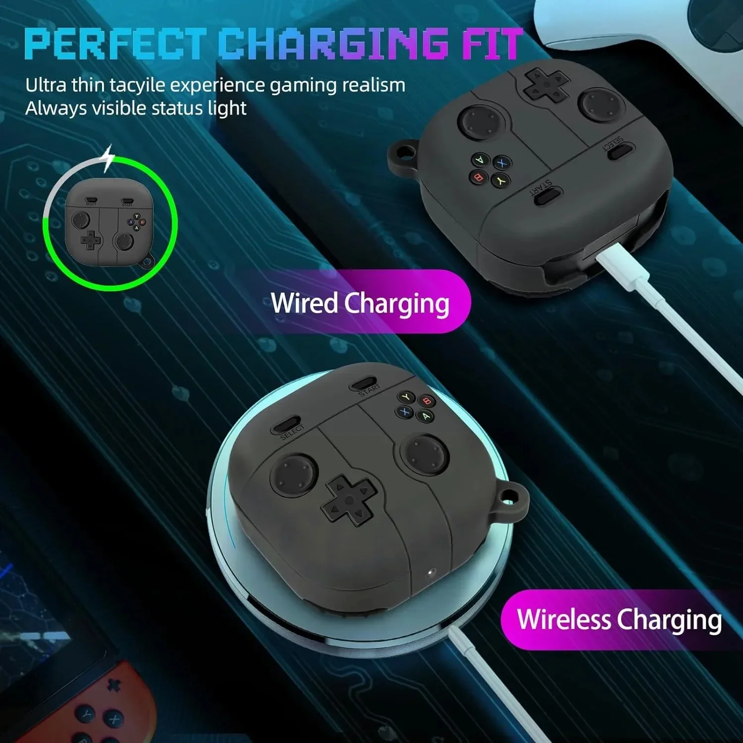 Funda de silicona a prueba de golpes para Samsung Galaxy Buds FE Buds 2 Pro Live, accesorios para auriculares, funda con gancho, Capa Fundas - imagen 4