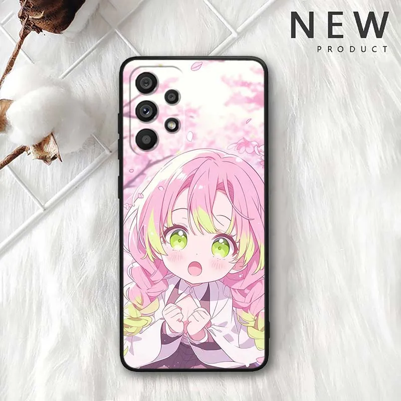 Funda de Anime Mitsuri para Samsung Galaxy A30 A31 A32 A33 A35 A36 A40 A41 A42 A50 A51 A52 A53 funda de teléfono negra - imagen 5