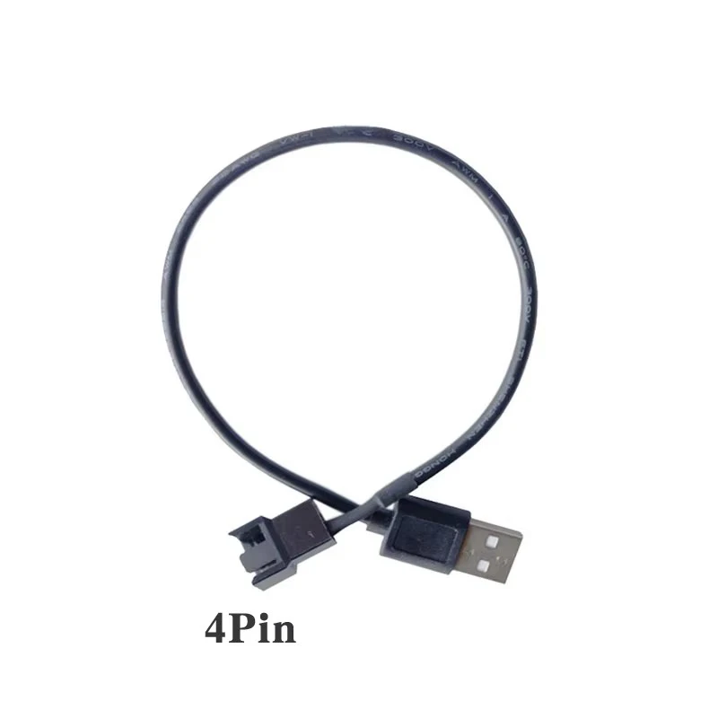 Cable Adaptador de Ventilador de Computadora de 5V, Interfaz USB a Interfaz de 3 Pines, Cable de Alimentación para Ventilador de Chasis, Cable para Ventilador de CPU