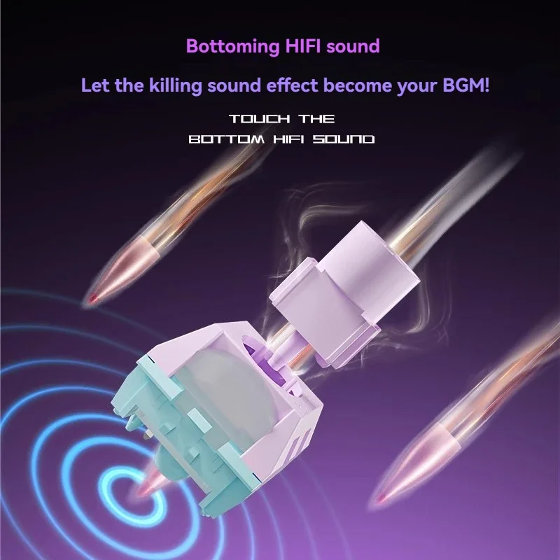 Kailh Box Saker Switch Teclado mecánico Hitbox Gaming interruptores rápidos 2,0 MM viaje de deportes electrónicos fondo rápido 5 pines 42g interruptor lineal