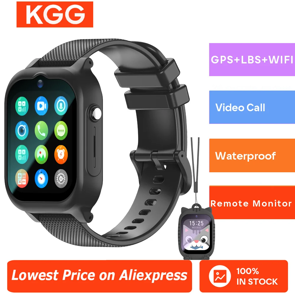 Reloj inteligente 4G para niños, videollamada HD, GPS, WIFI, cámara, canción de voz, Monitor SOS, rastreador de ubicación, reloj inteligente resistente al agua para niños - imagen 2