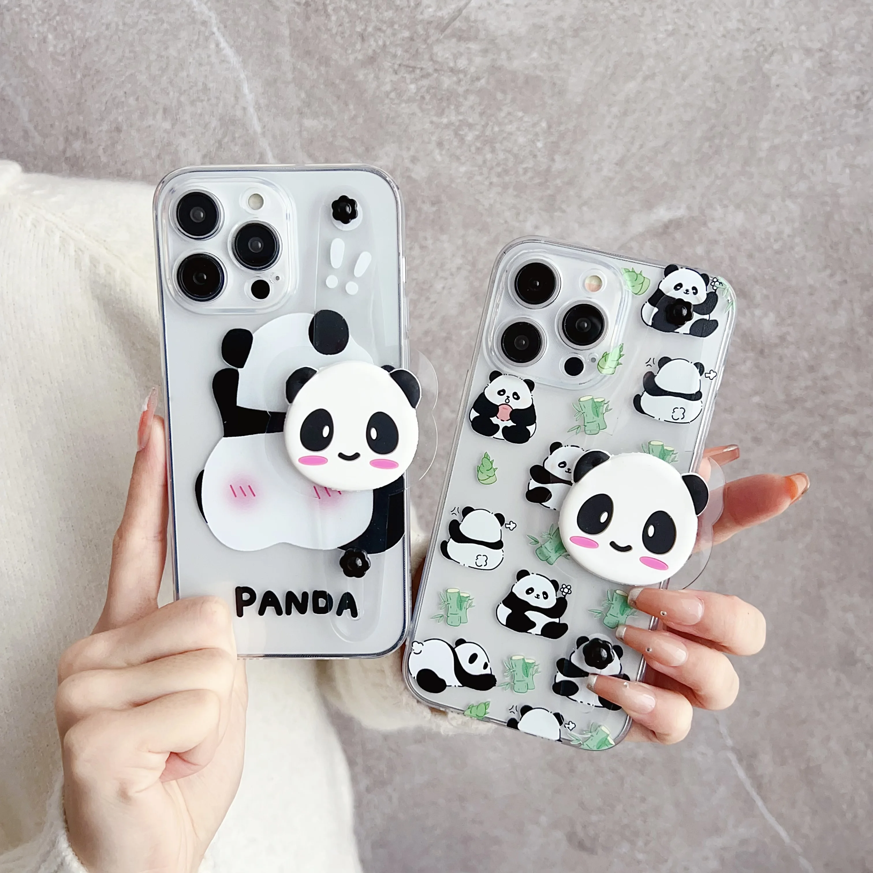 Para iPhone 17 16 15 14 13 12 Pro Max mini Plus e Pilar Panda funda correa de muñeca - imagen 5