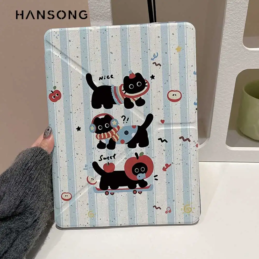 Estuche tipo Y con portalápices para iPad 10.a/11a generación (A16) 11" /iPad Pro 11" (4/5 Gen, M2/M3/M4) /Air 9 8.7" /Air 9 Plus 11"