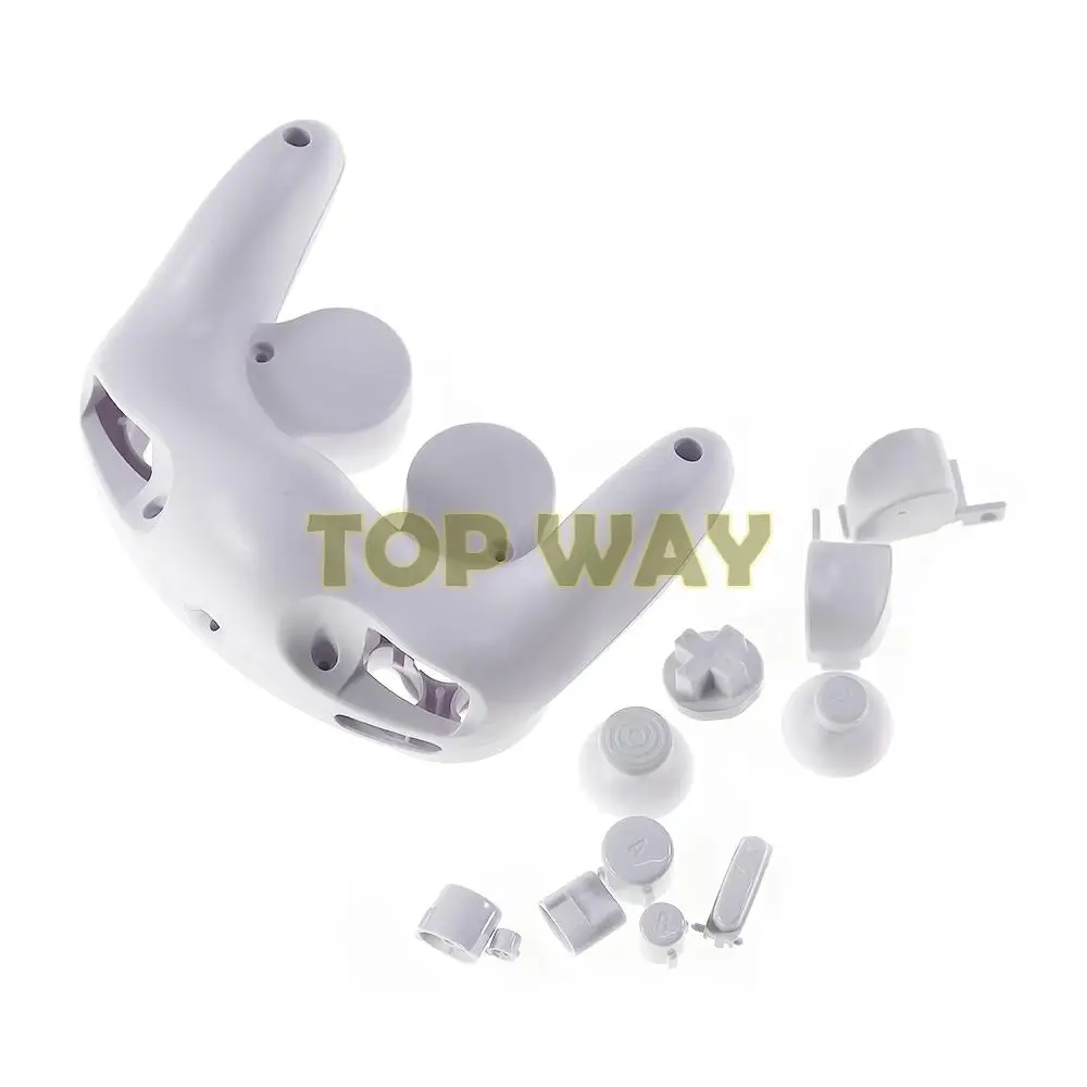 1 Juego de accesorios protectores para Nintendo NGC Gamecube, cubierta de carcasa transparente, carcasa de botón con mango - imagen 2