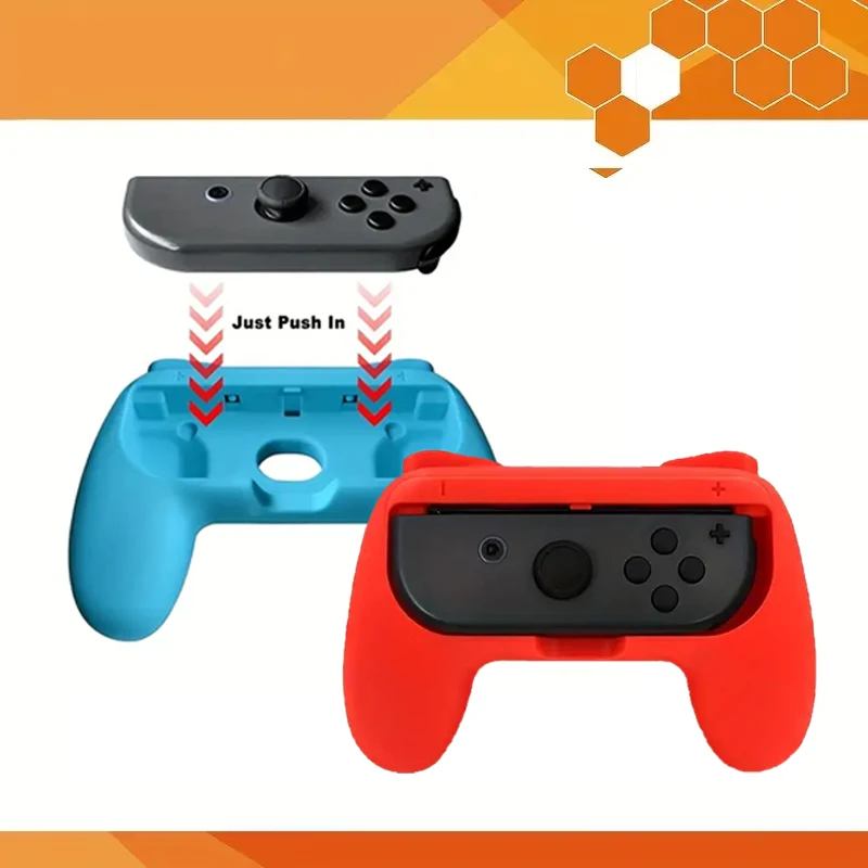 Adecuado para 2 juegos de joystick pequeño Switch Joy Con/OLED NS, controladores de juego de joystick izquierdo y derecho