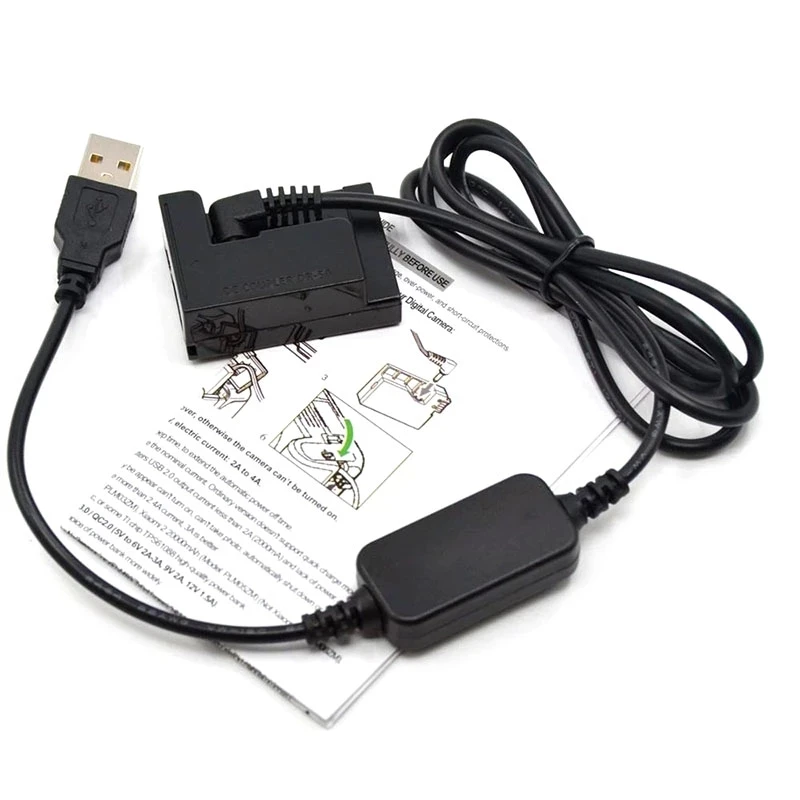 Adaptador de Cable de alimentación USB de 5V + acoplador de CC DR-50, batería simulada de NB-7L para Canon PowerShot G10 G11 G12 SX30 IS SX30IS SX Series - imagen 3