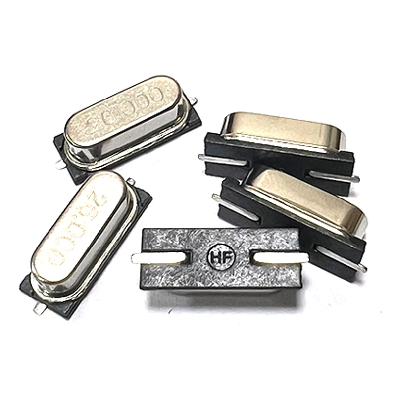 10 Uds HC-49S HC49 SMD resonador de cristal de cuarzo oscilador pasivo 27MHz 27M 27.000MHz