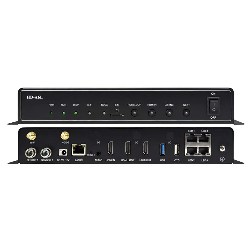 Huidu HD A6L, versión actualizada de pantalla LED HD A6, Multimedia, multimódulo, caja de reproducción de empalme sincrónico asíncrono HD - imagen 3